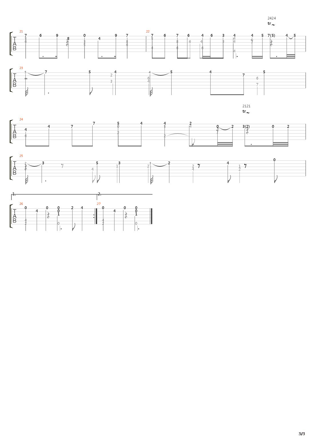 Bwv 1006a Loure吉他谱