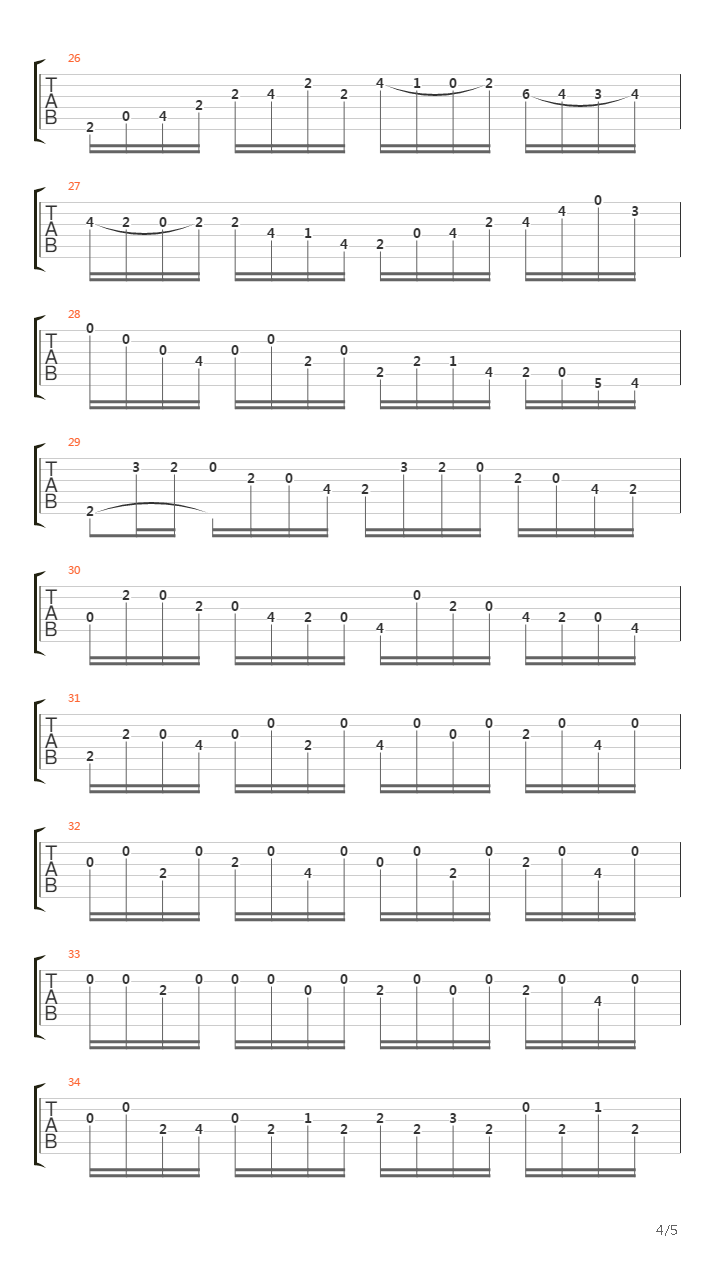 Bwv 1007 Cello Suite Prelude吉他谱