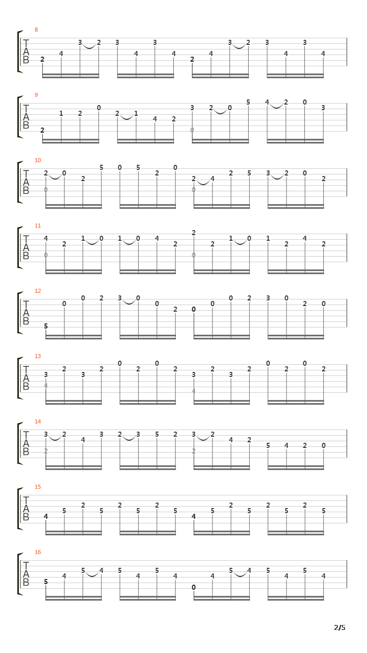 Bwv 1007 Prelude In D吉他谱