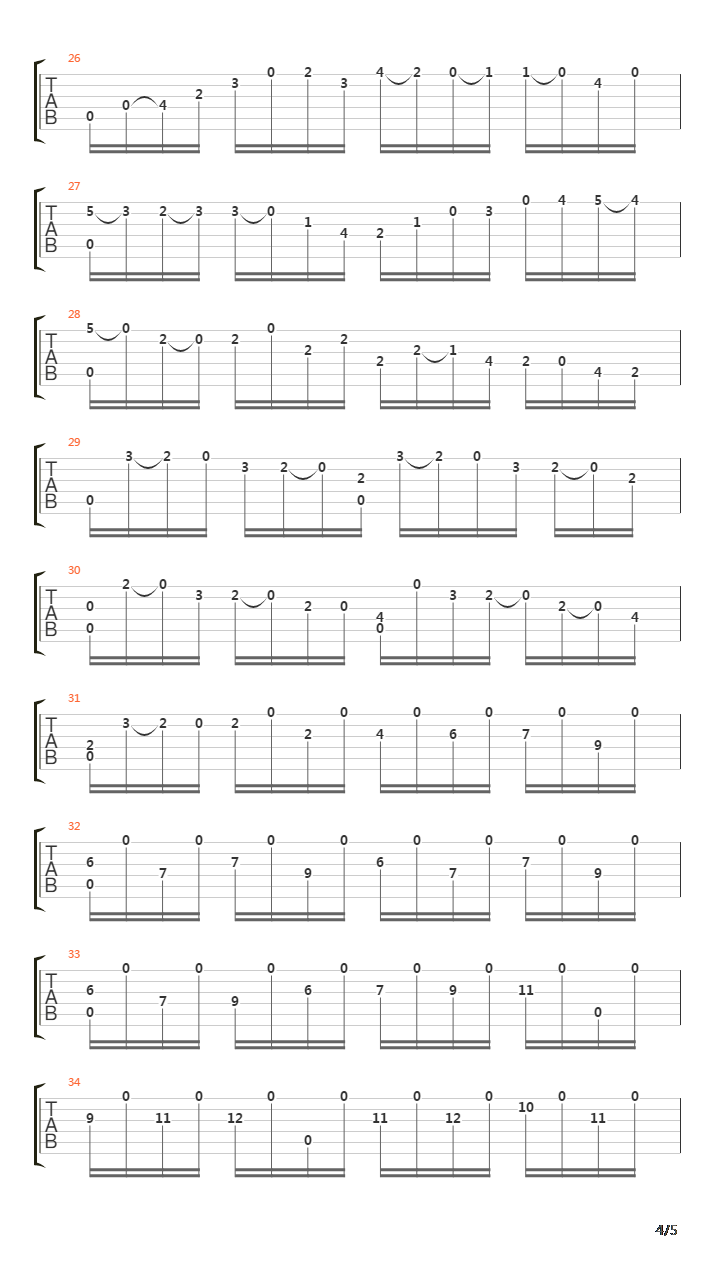 Bwv 1007 Prelude吉他谱