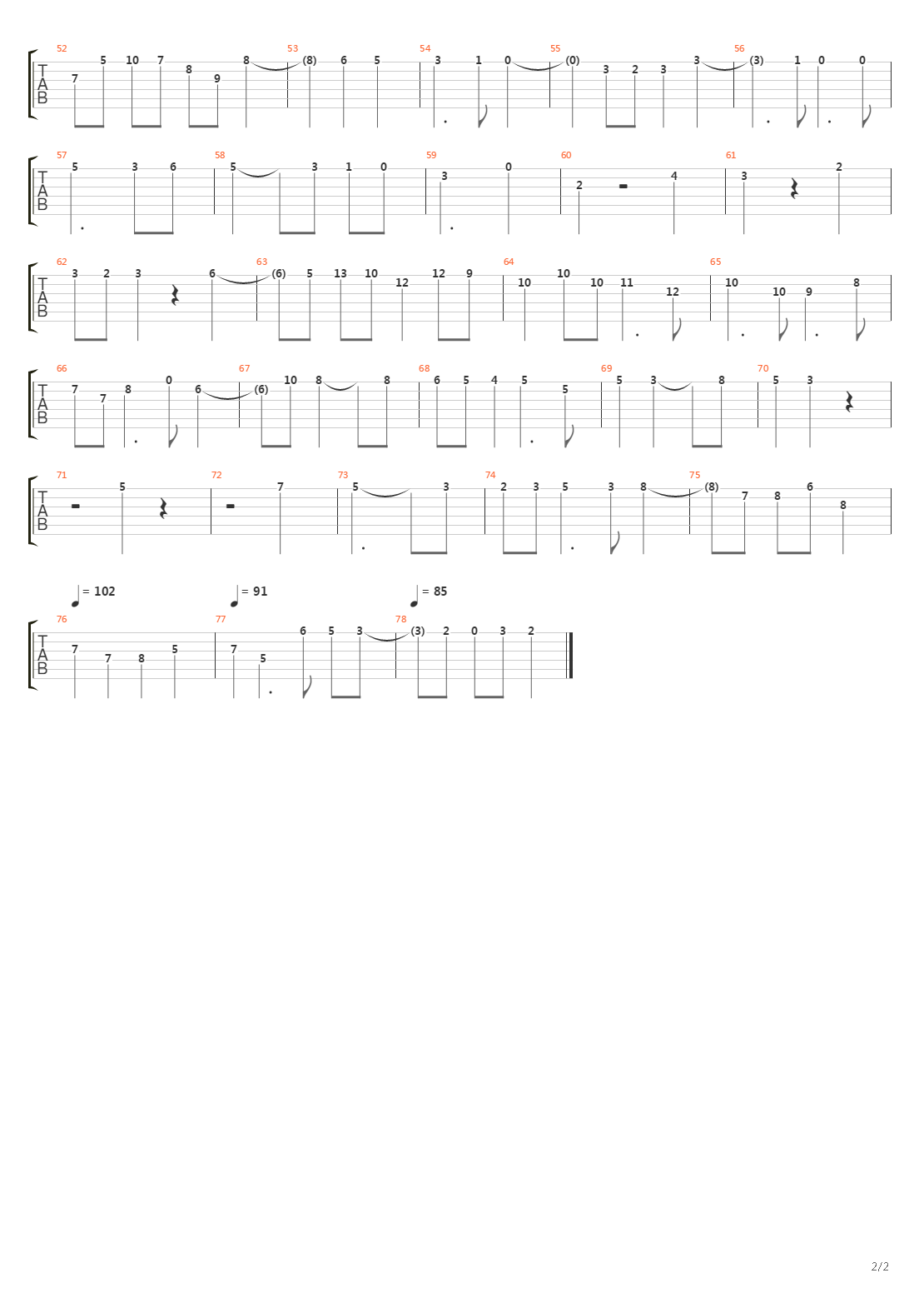 Bwv 1080 - Contrapunctus I吉他谱