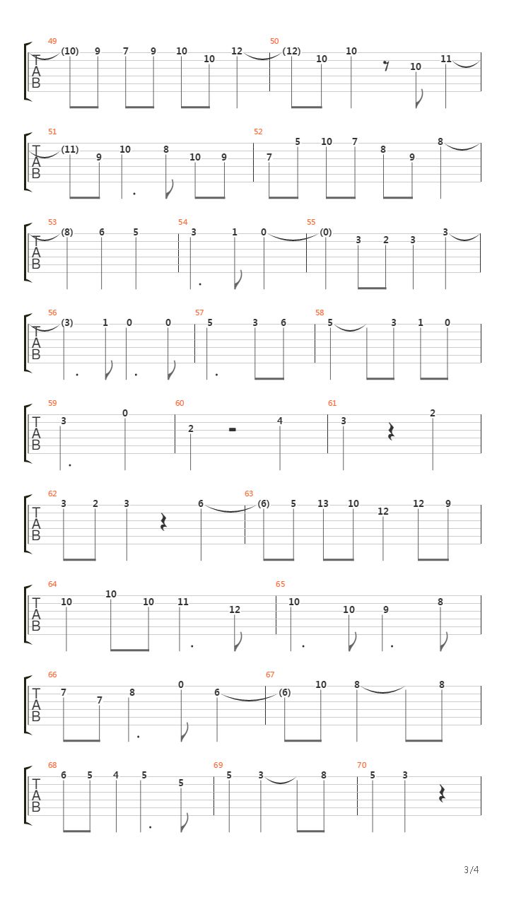Bwv 1080 - Contrapunctus I吉他谱
