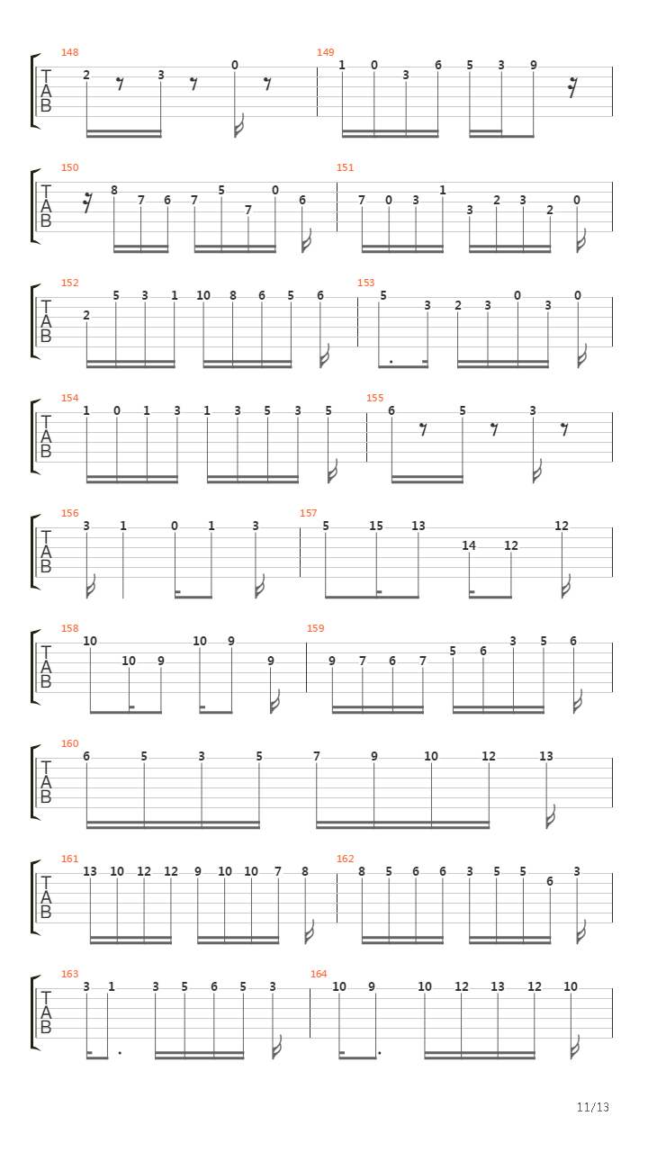 Bwv 1080 - Contrapunctus Xii Canon Alla Ottava吉他谱