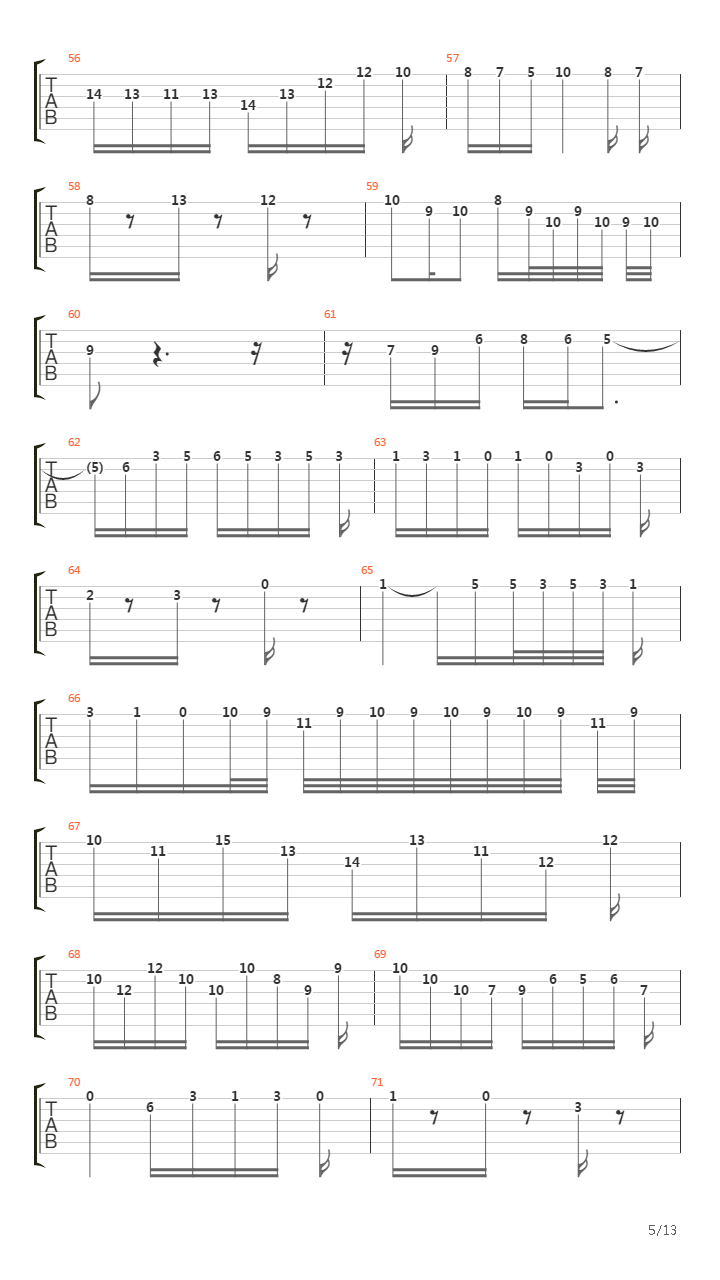 Bwv 1080 - Contrapunctus Xii Canon Alla Ottava吉他谱