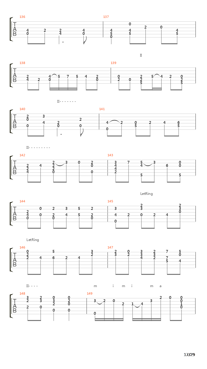 Chaconne From Partita No 2 In D Minor吉他谱