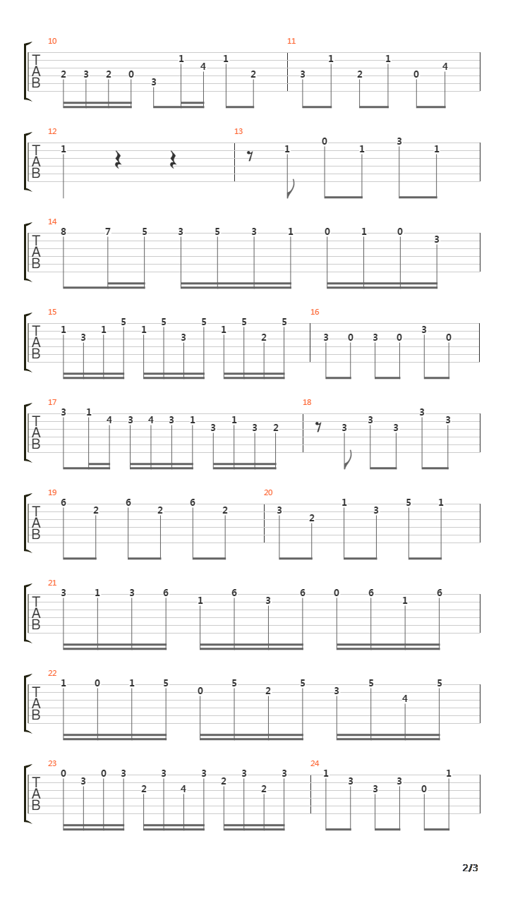 Invention No 8吉他谱