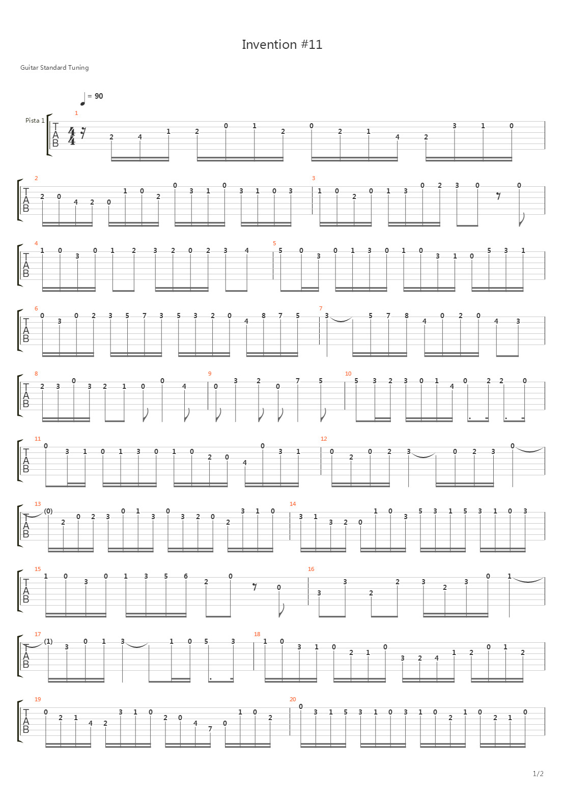 Invention No 11吉他谱