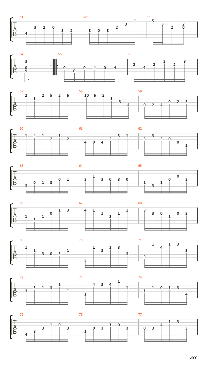 Presto - Bwv 1001 Sonata No 1 In G Minor吉他谱