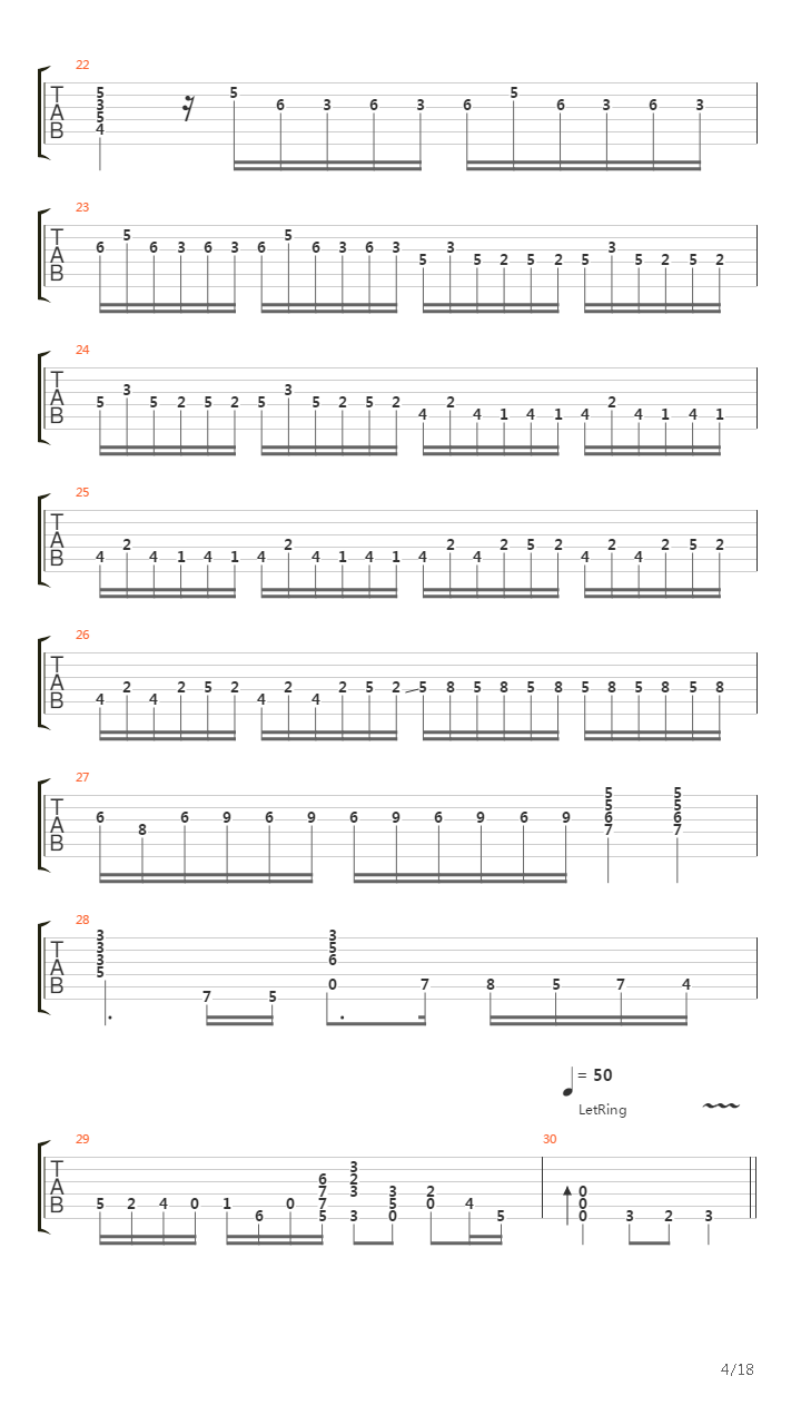 Toccata And Fugue In D Minor (托卡他与赋格)吉他谱