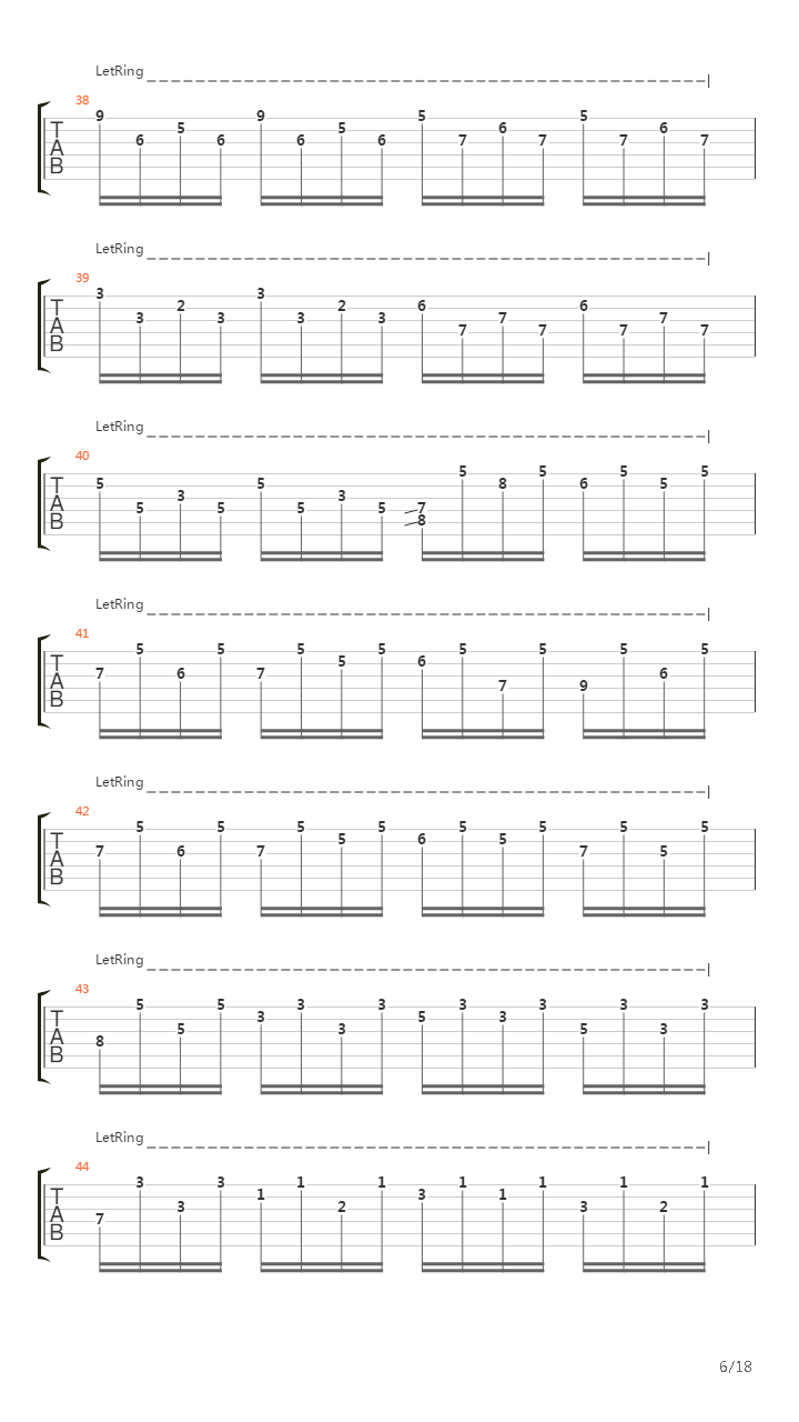 Toccata And Fugue In D Minor (托卡他与赋格)吉他谱
