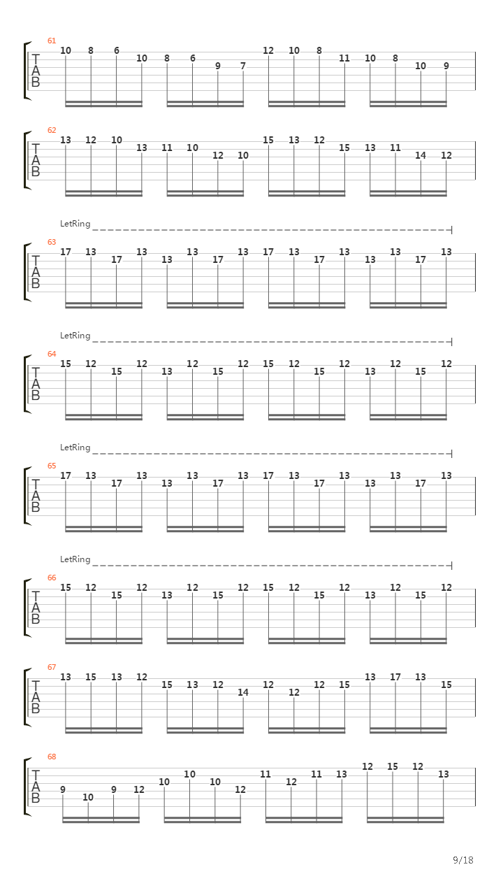 Toccata And Fugue In D Minor (托卡他与赋格)吉他谱