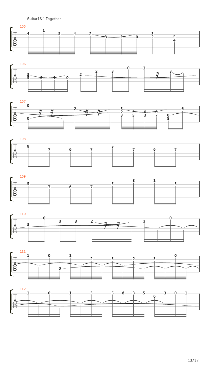 Toccata And Fugue In D Minor(托卡他与赋格)吉他谱