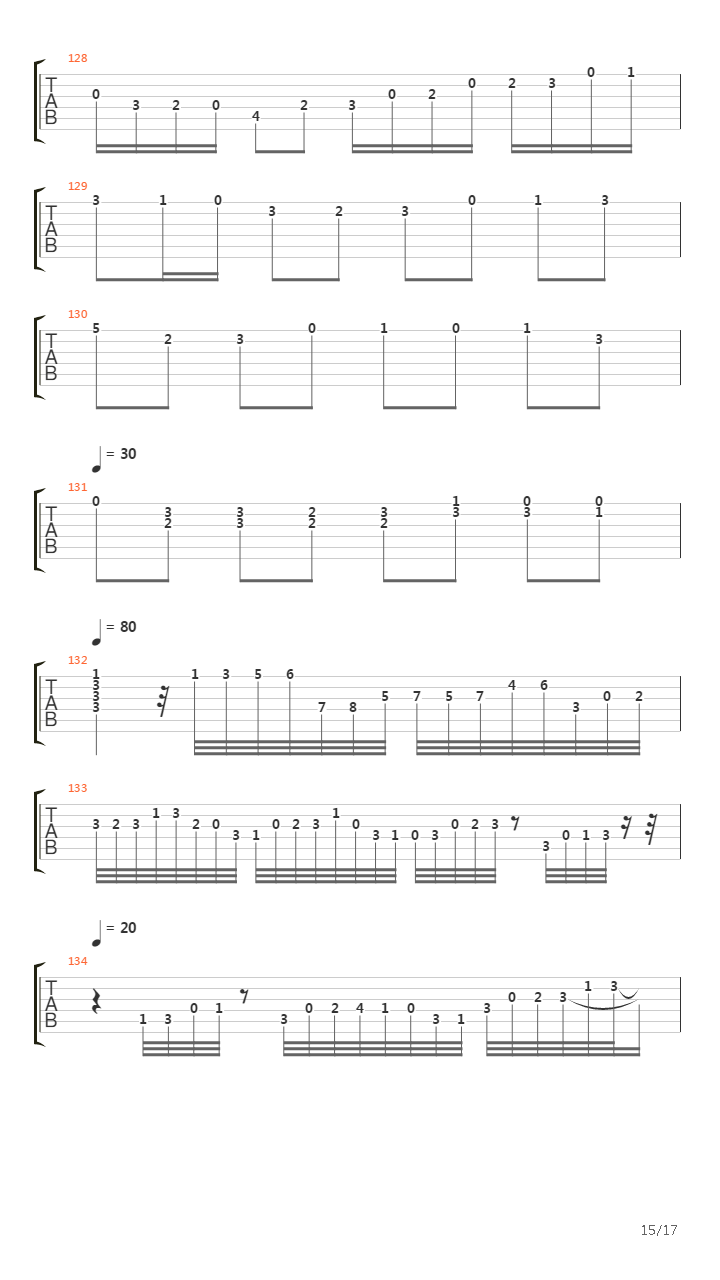 Toccata And Fugue In D Minor(托卡他与赋格)吉他谱
