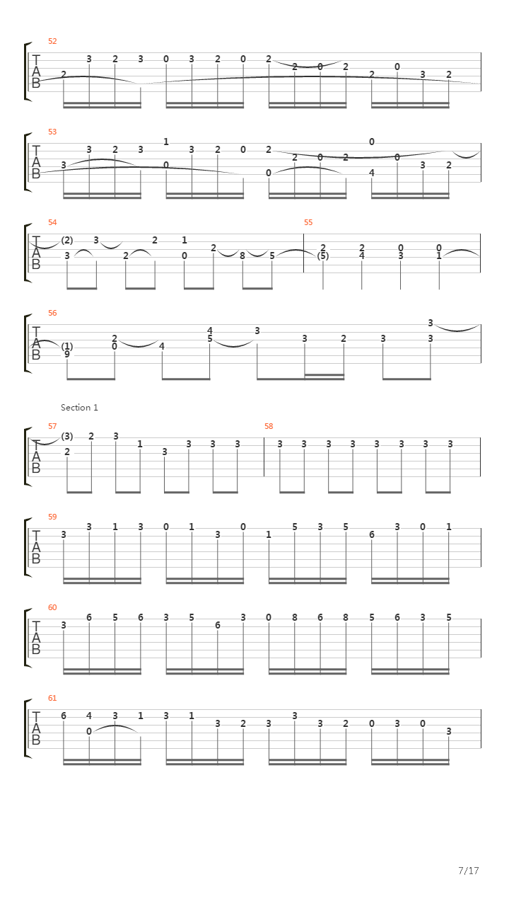 Toccata And Fugue In D Minor(托卡他与赋格)吉他谱