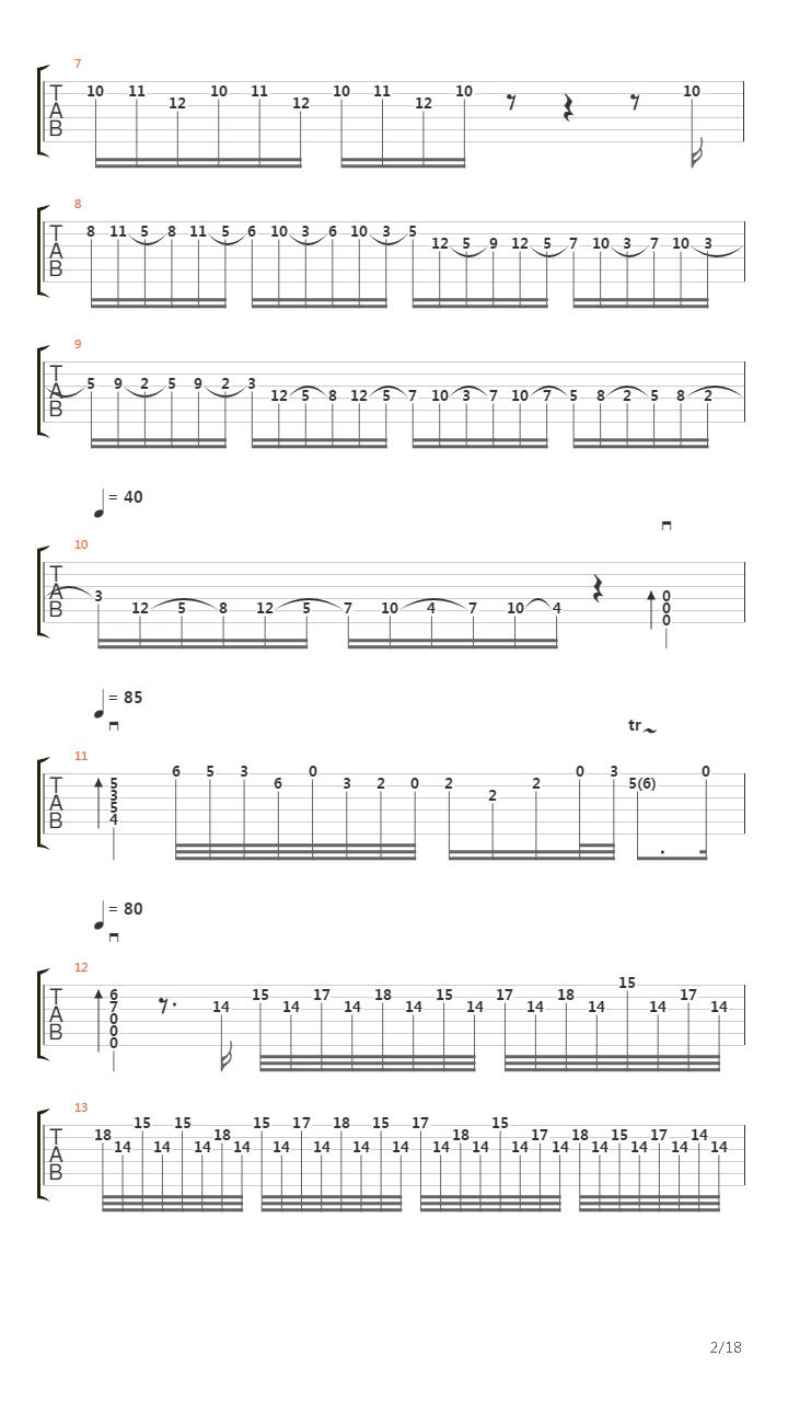 Toccata And Fugue(托卡他与赋格)吉他谱