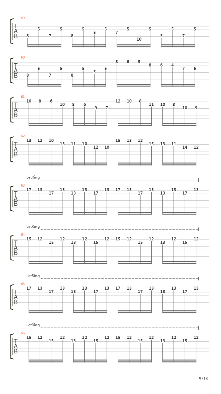 Toccata And Fugue(托卡他与赋格)吉他谱