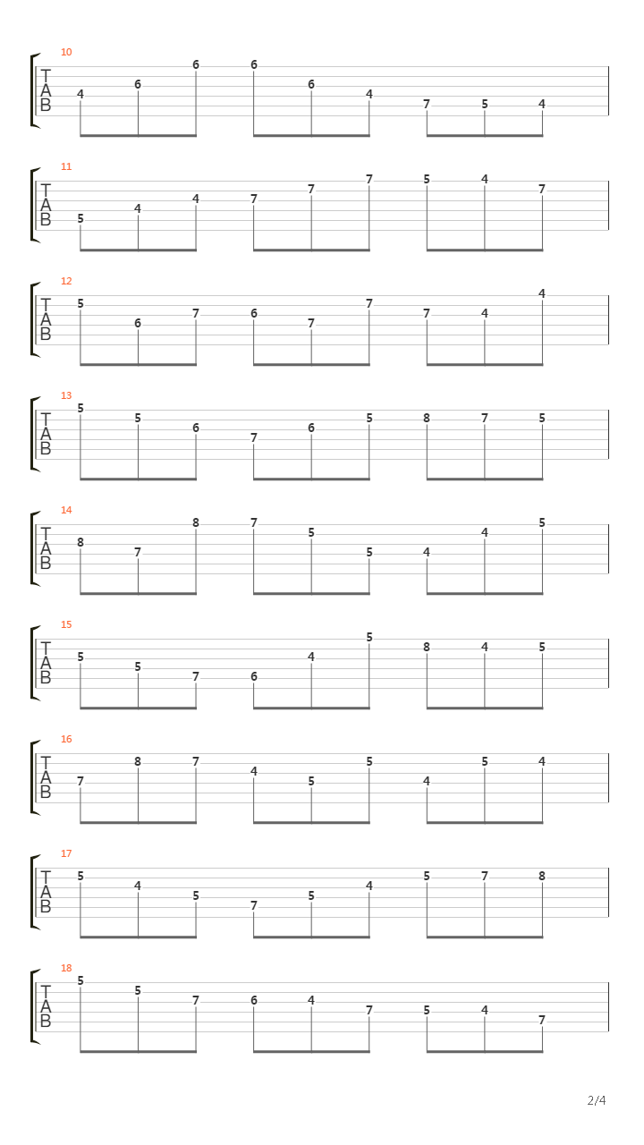 Violin Solo No 1 In B Minor吉他谱