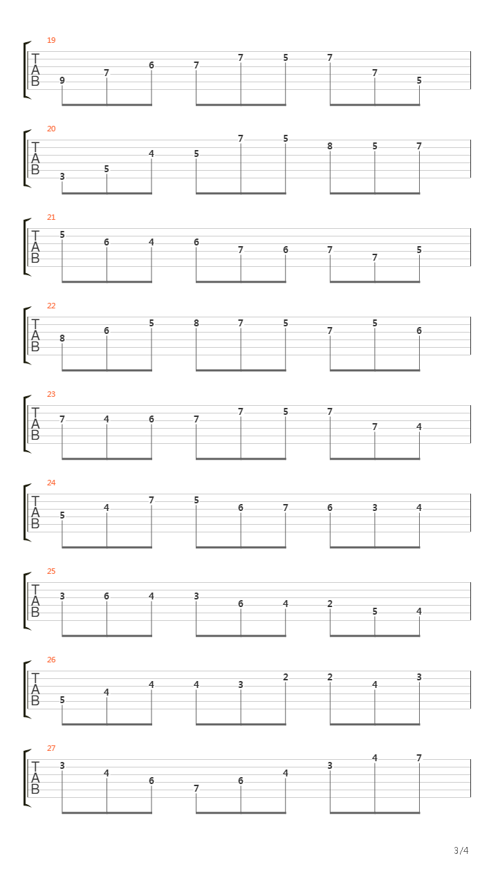 Violin Solo No 1 In B Minor吉他谱