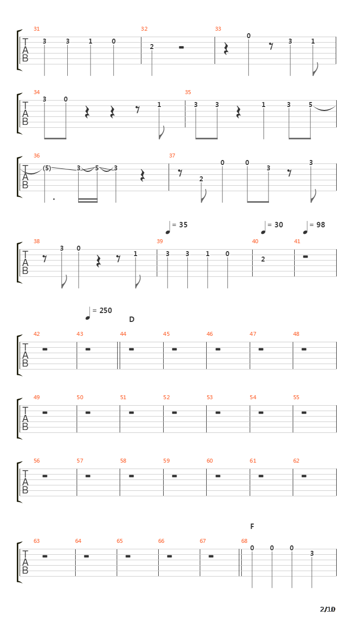 Kurenai吉他谱