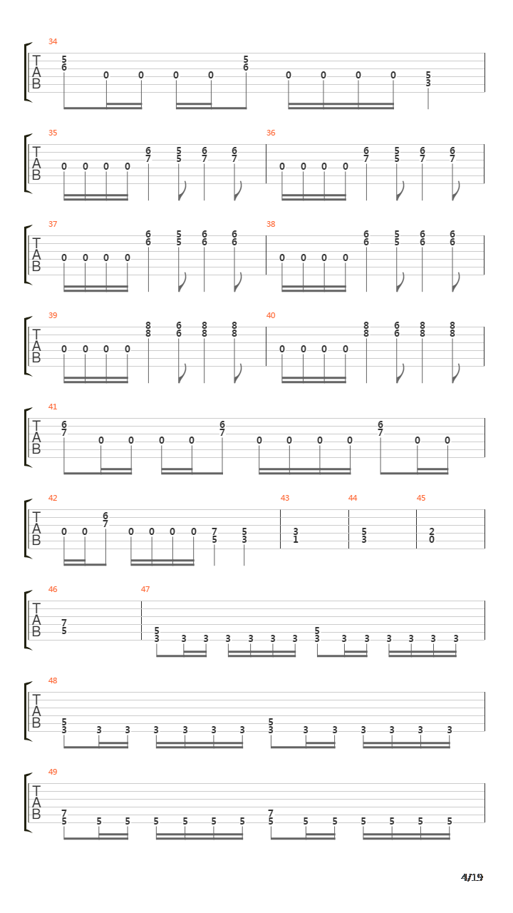 X吉他谱