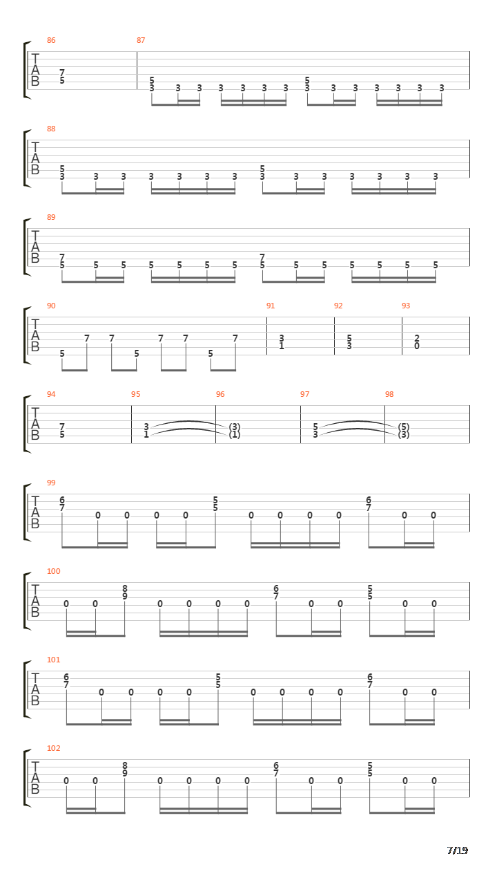 X吉他谱