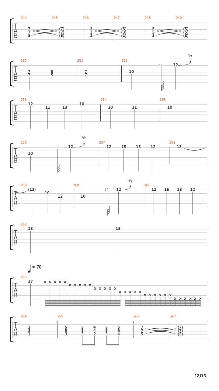 X吉他谱