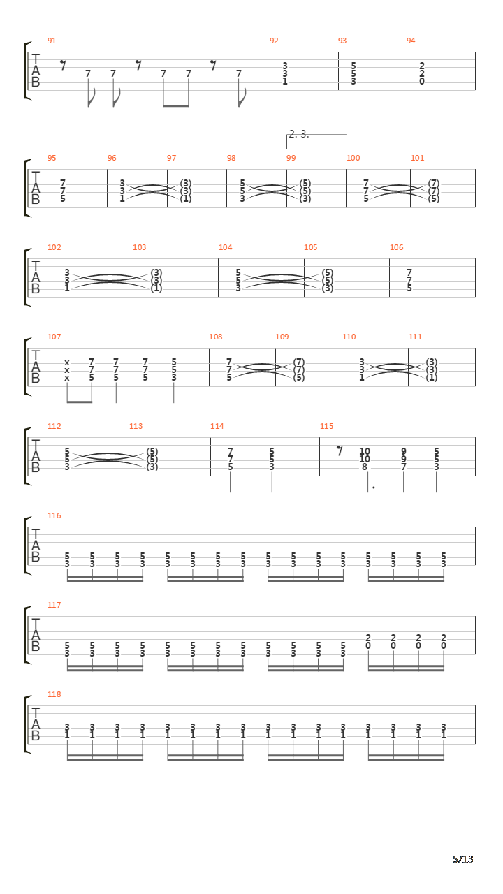 X吉他谱