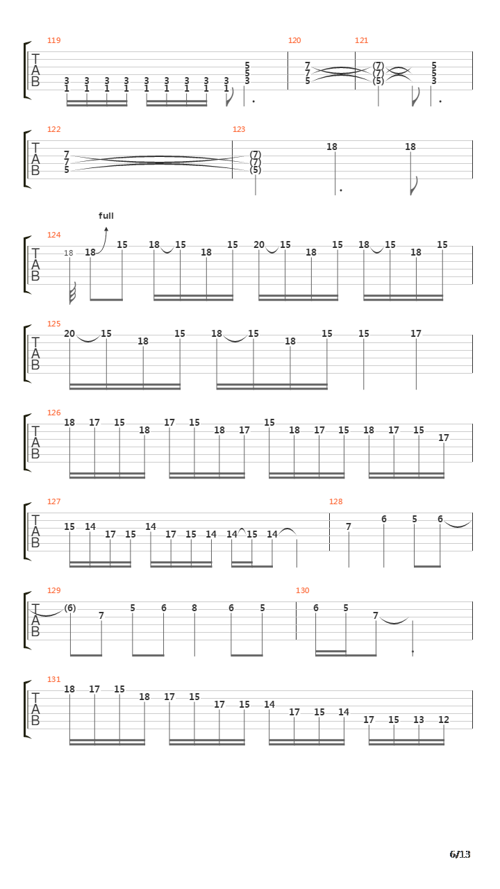 X吉他谱