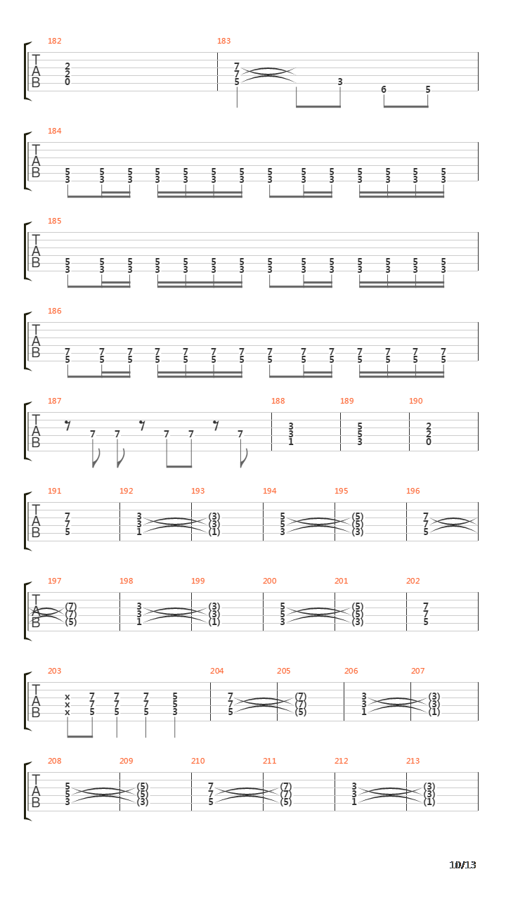 X吉他谱