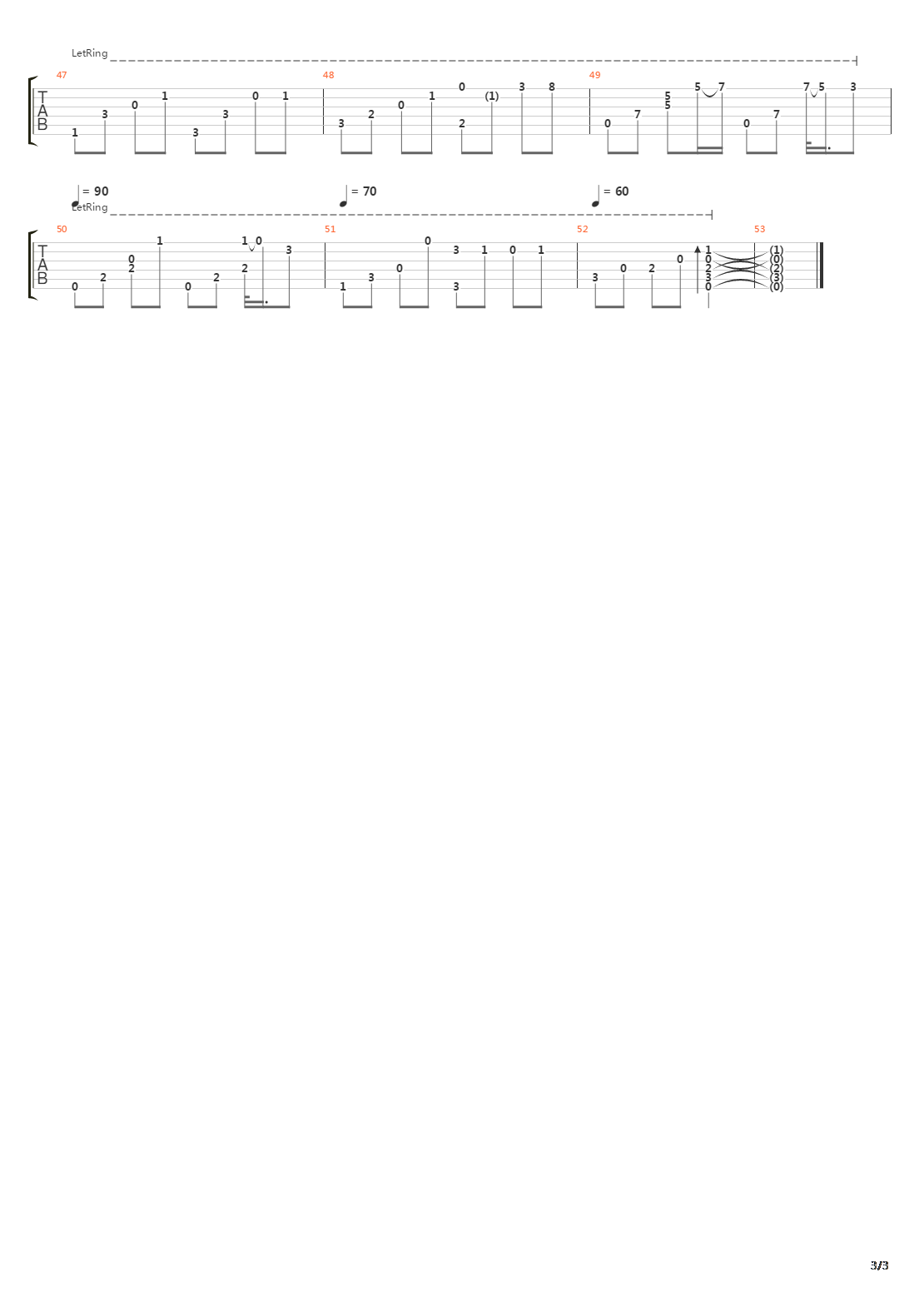 Footprint吉他谱