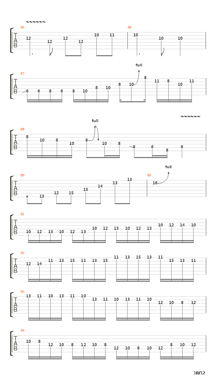 Cross吉他谱