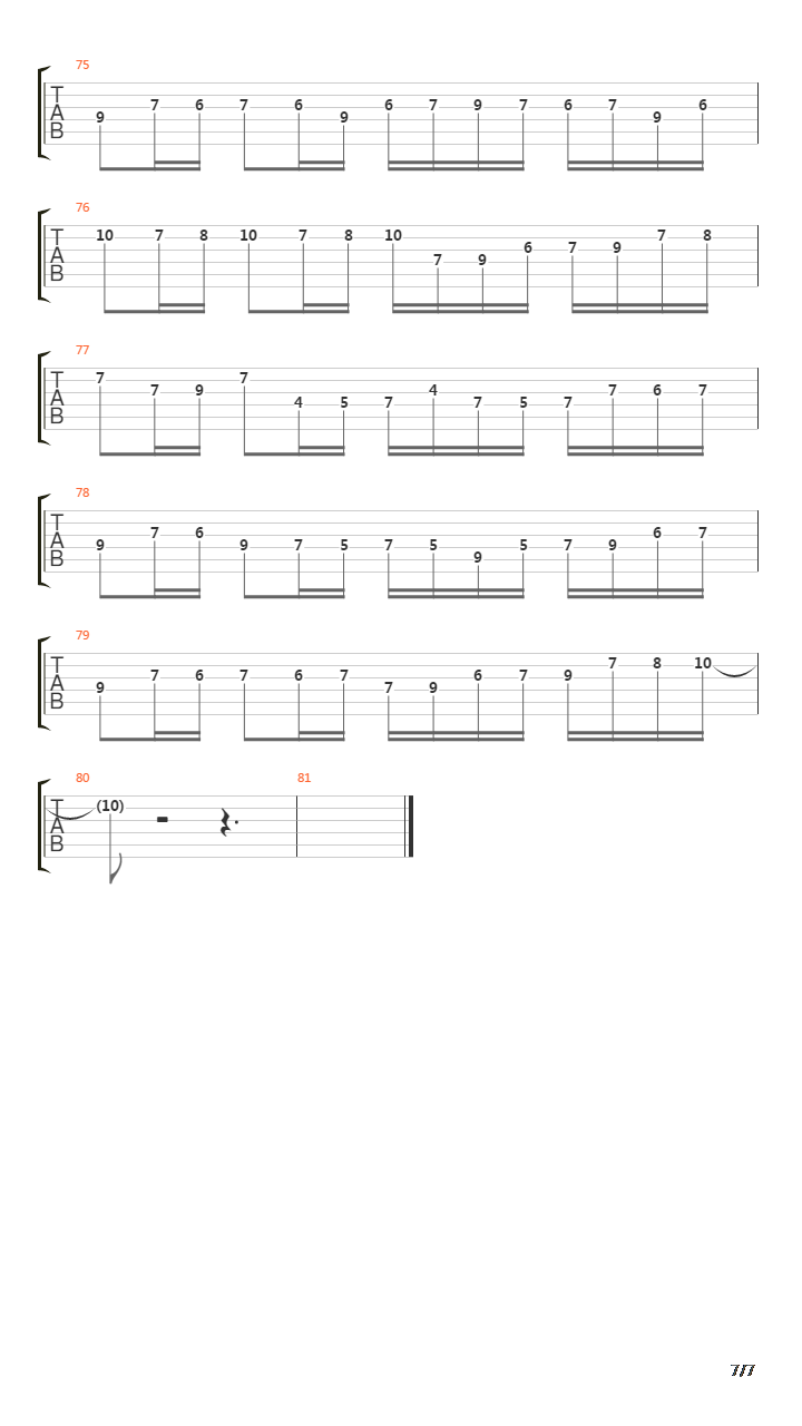 卡农(Canon)吉他谱