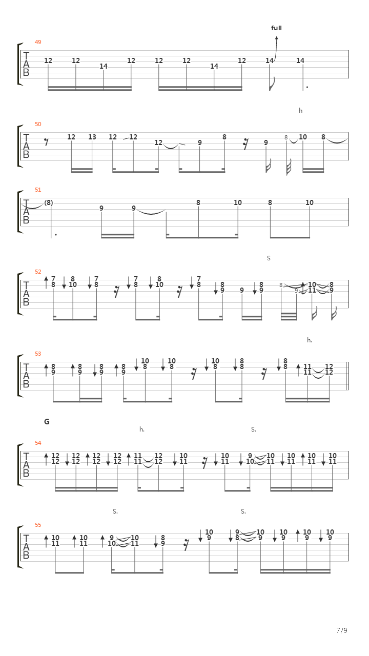 Slow Sunset吉他谱