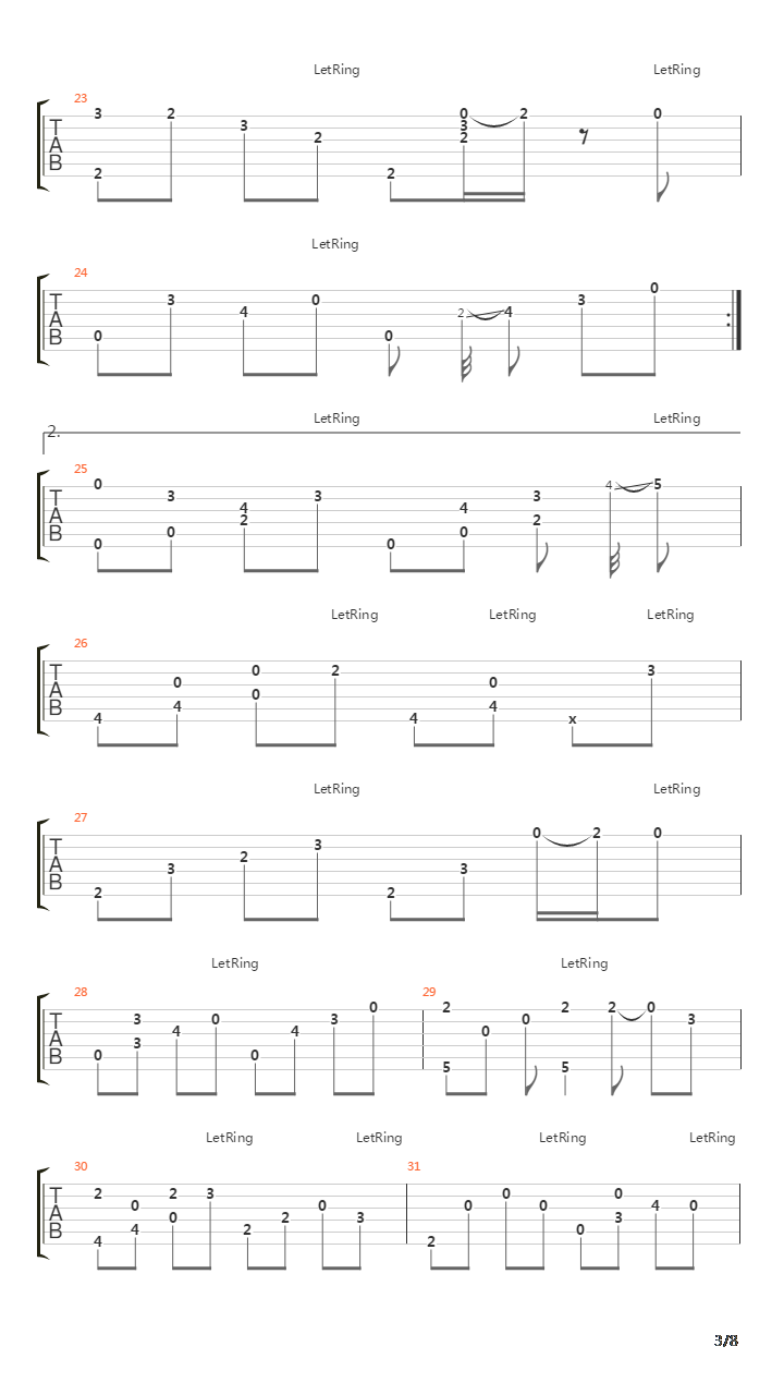 两个人(futari)吉他谱