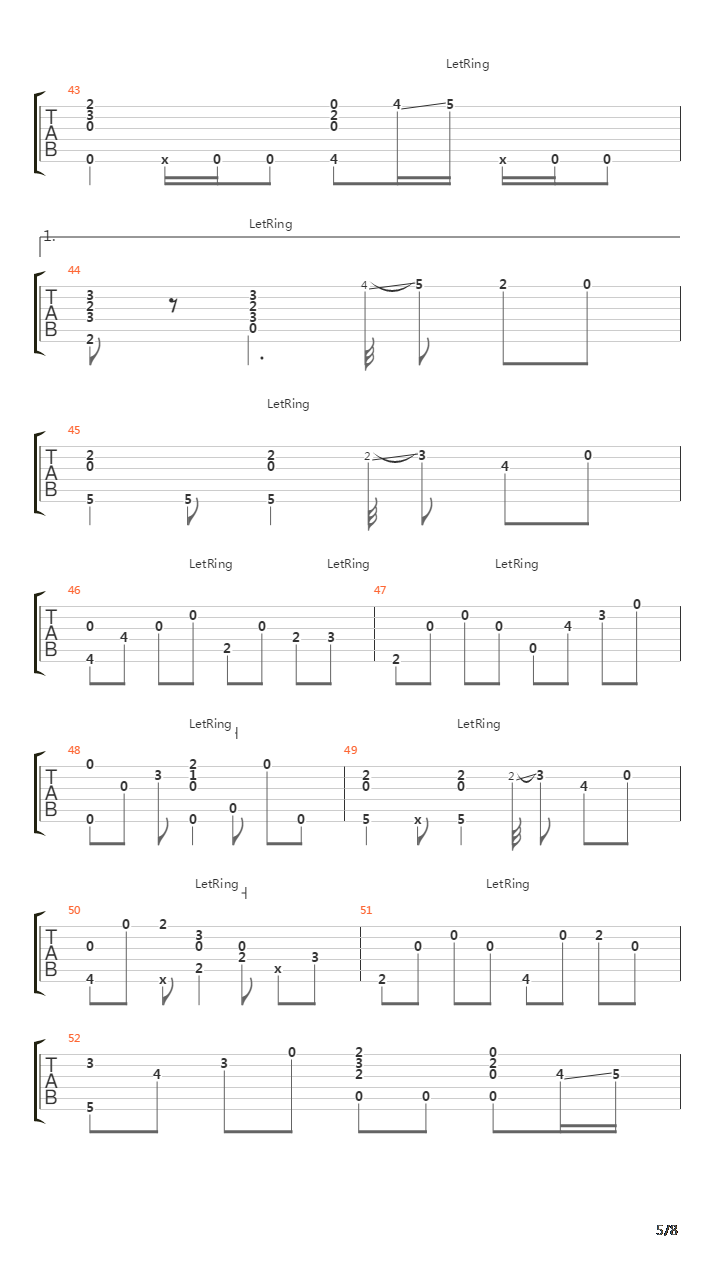 两个人(futari)吉他谱