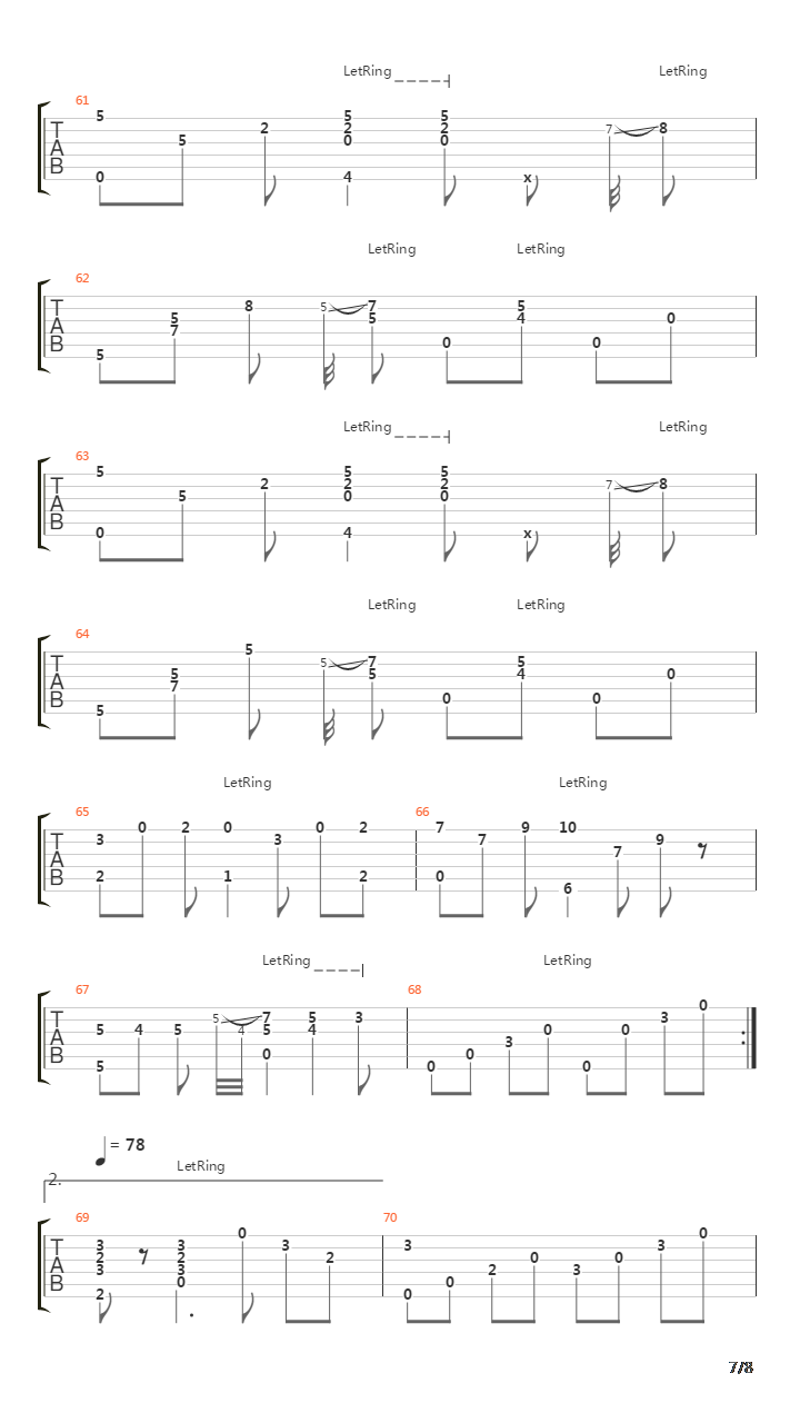 两个人(futari)吉他谱