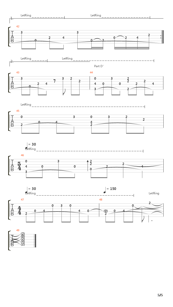 奇跡の山(奇迹之山)吉他谱