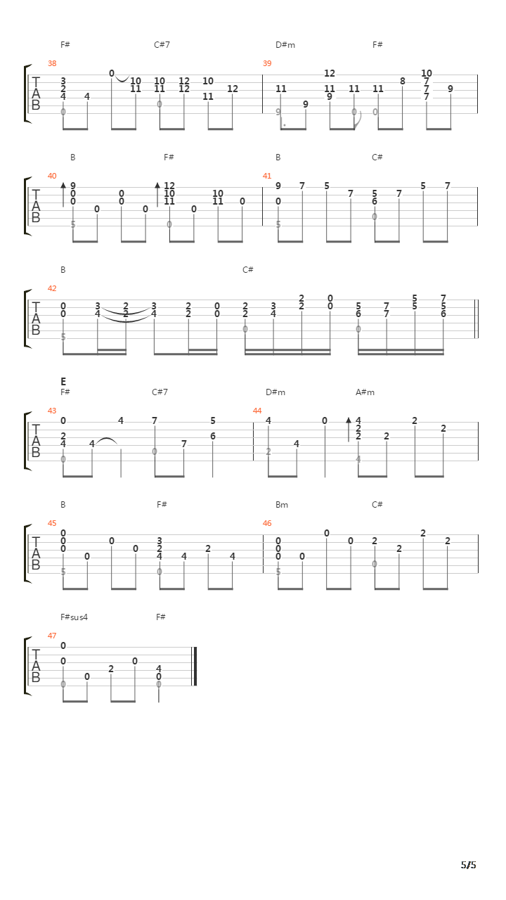 卡农(Canon)吉他谱