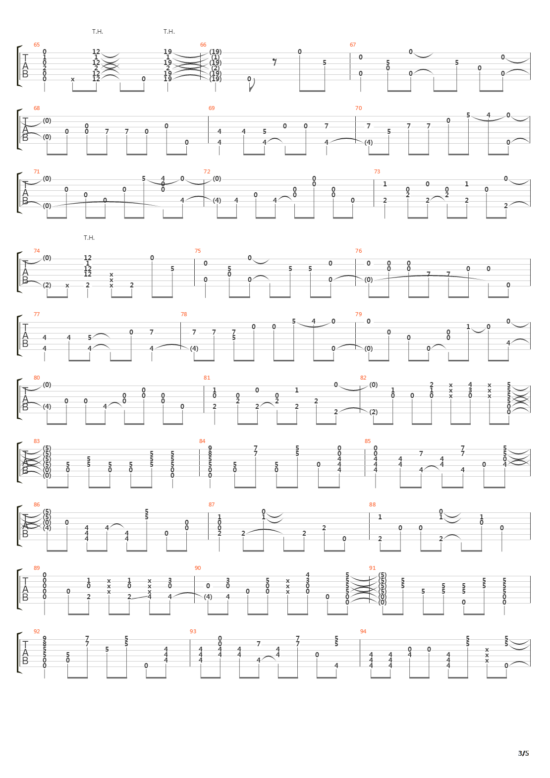 Departure吉他谱