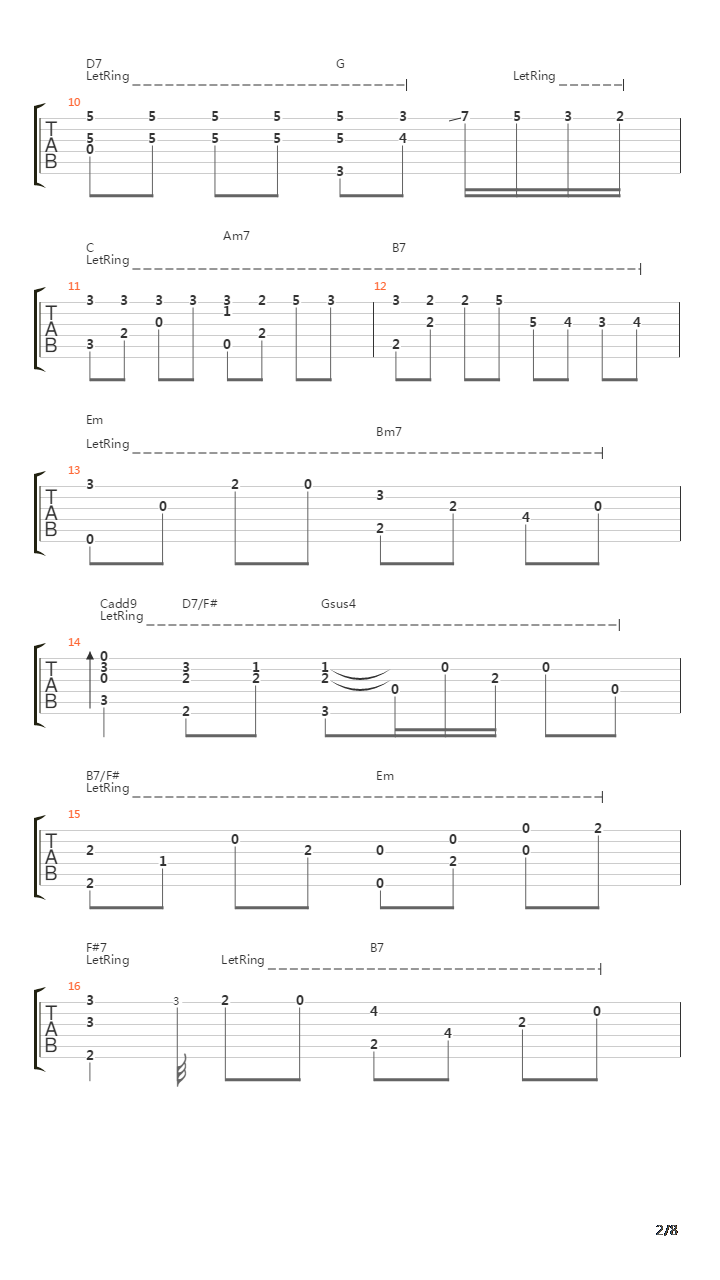 Taiko吉他谱