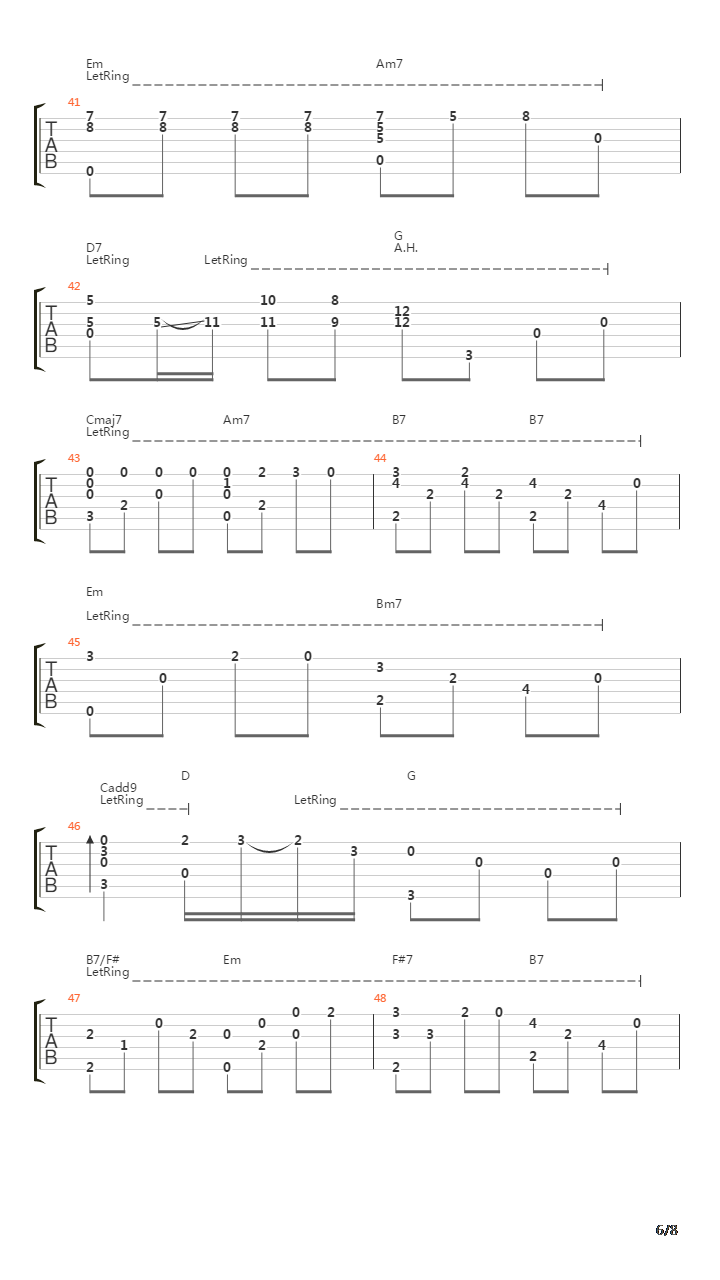 Taiko吉他谱