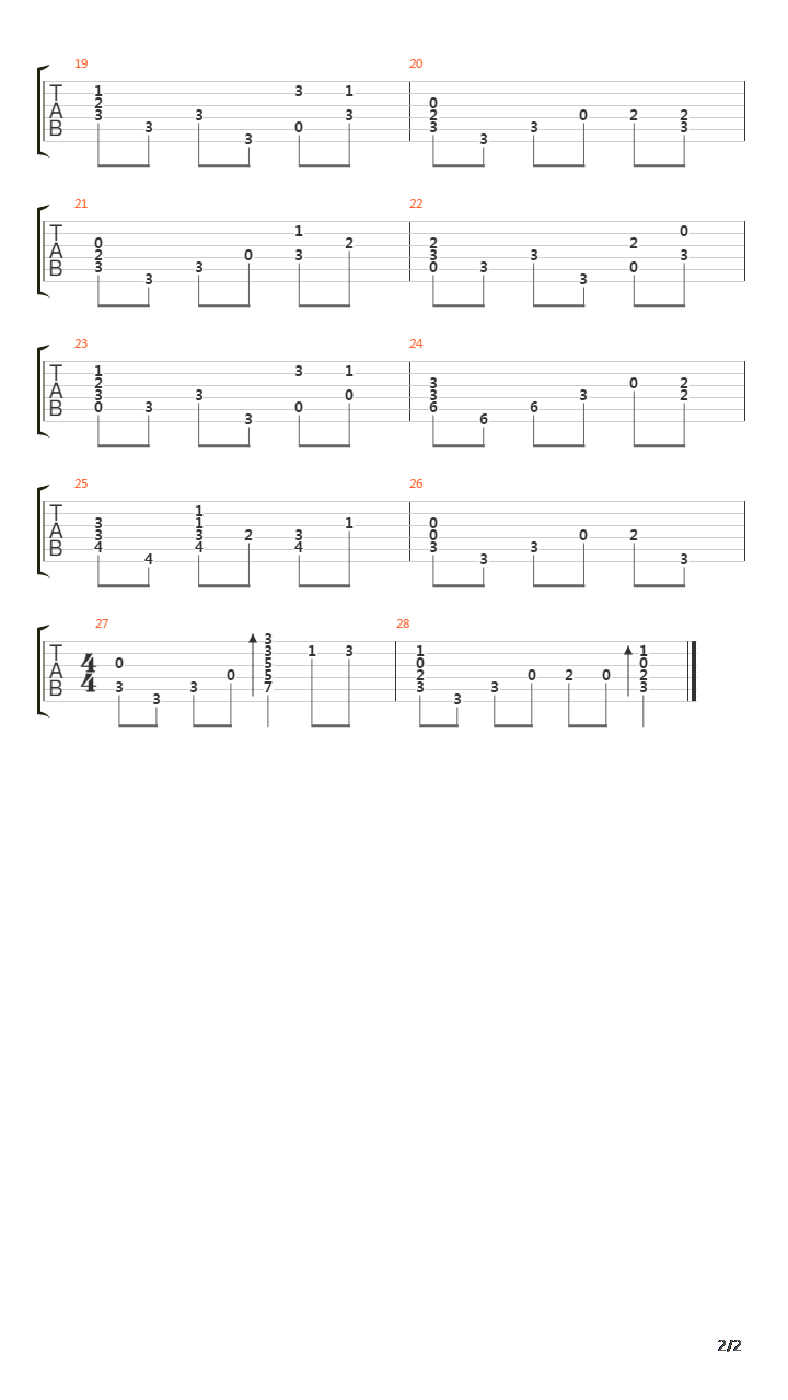 Clannad - 日の惶(Hibi no Itoma)吉他谱