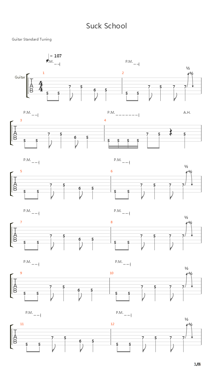 Suck School(烂学校)吉他谱
