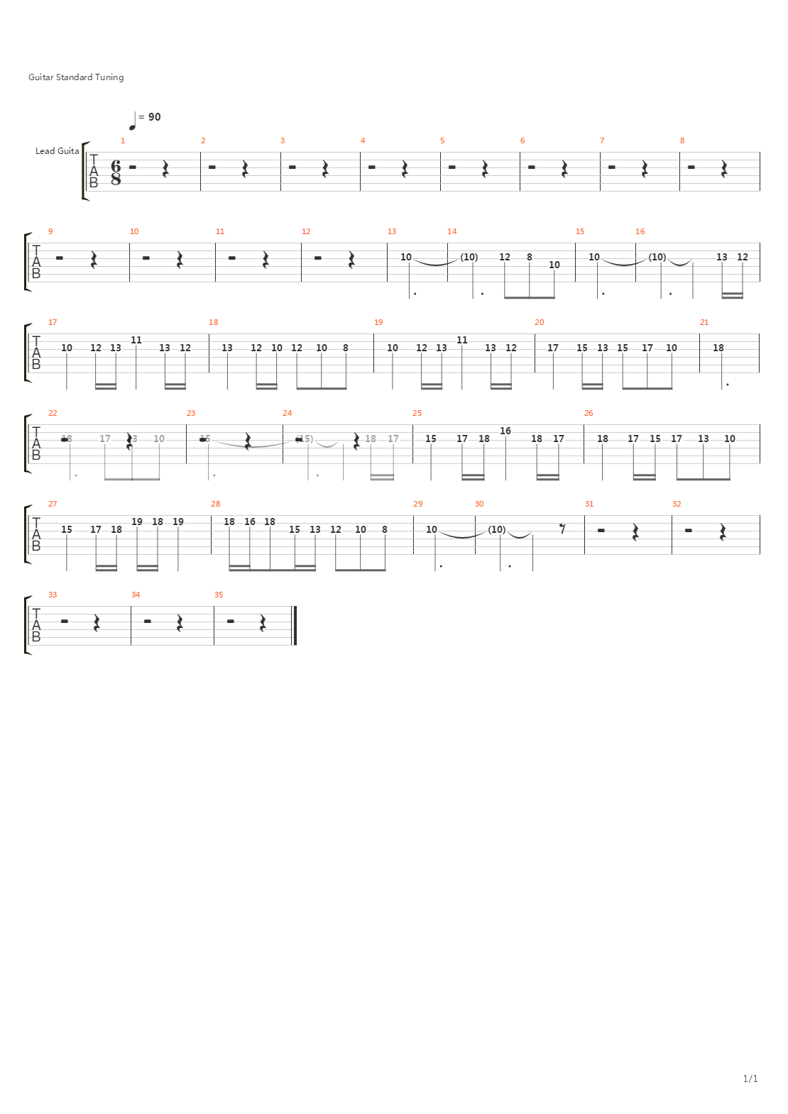 Battlefield(战地)吉他谱