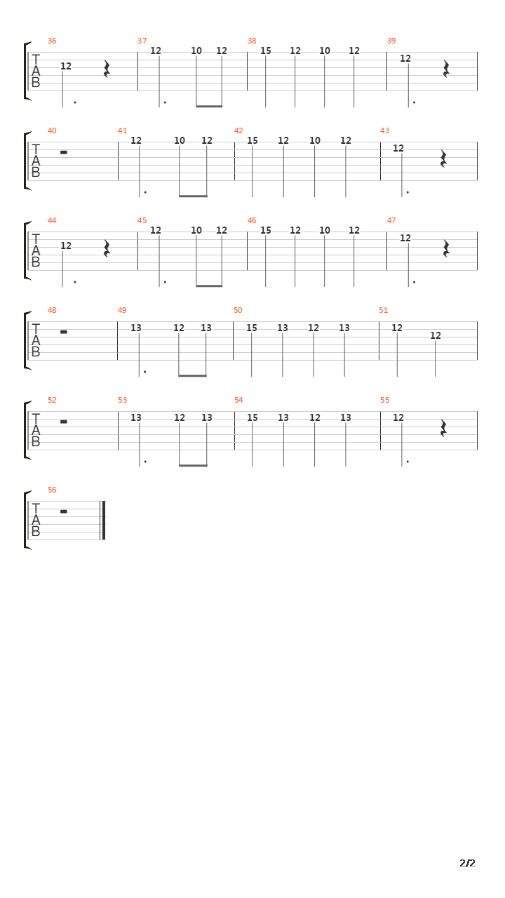 Cave Story(洞窟物语) - Pulse(脉动)吉他谱