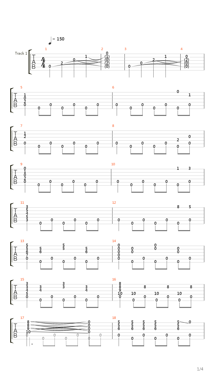 Cave Story(洞窟物语) - Running Hell(地狱疾走)吉他谱