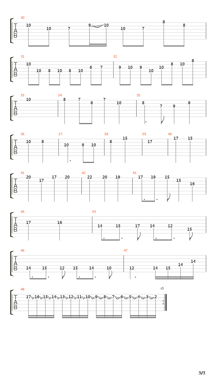 Cave Story(洞窟物语) - Running Hell(地狱疾走)吉他谱