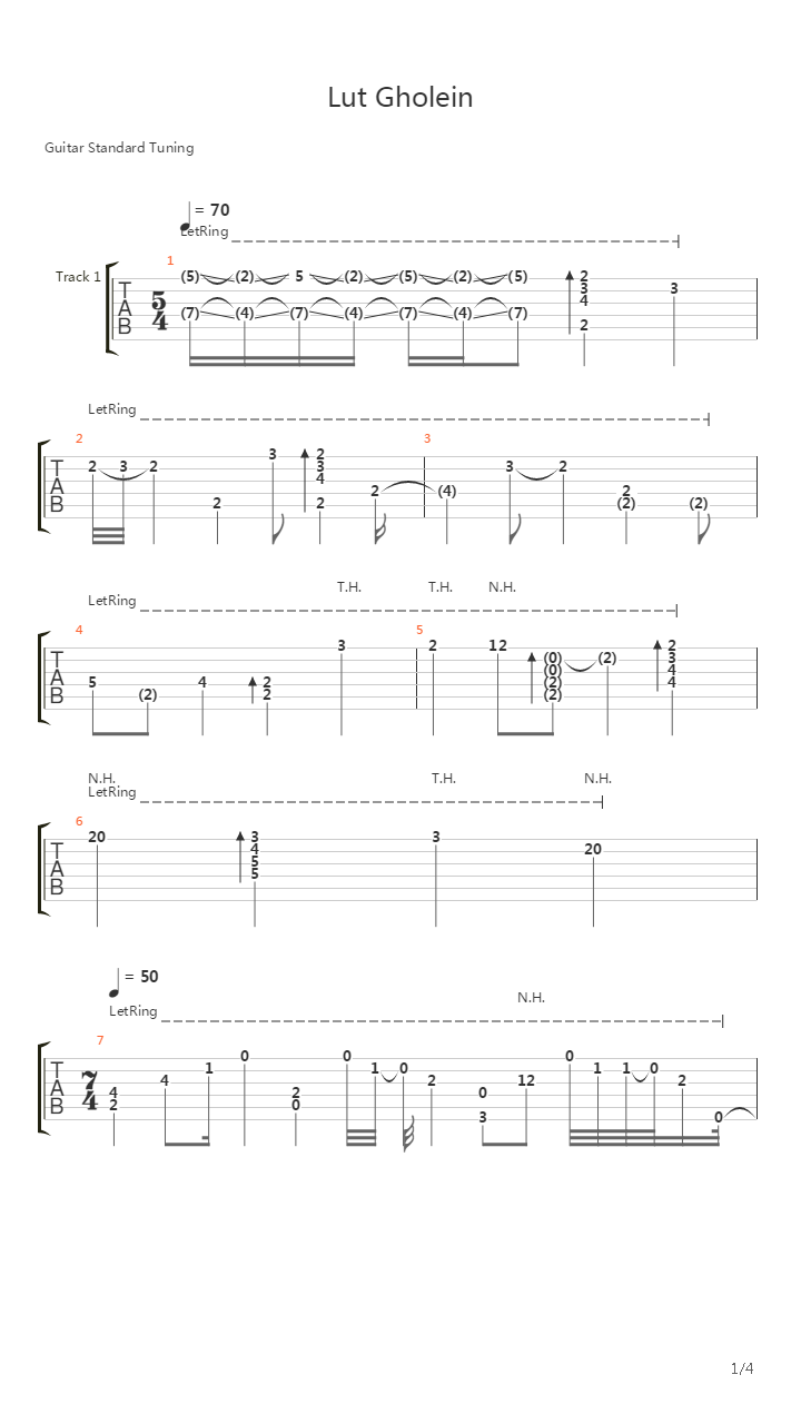 Diablo(暗黑破坏神) - Lut Gholein(卢特城)吉他谱