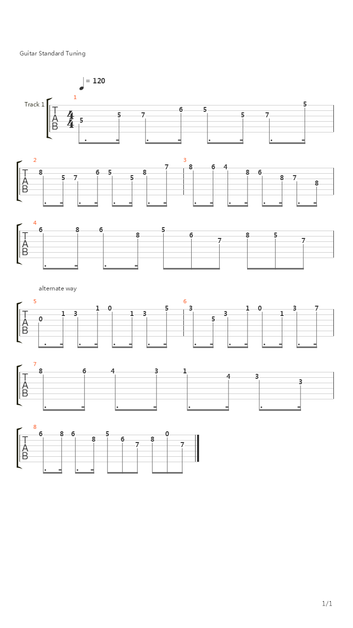 Galaga - Start Theme吉他谱