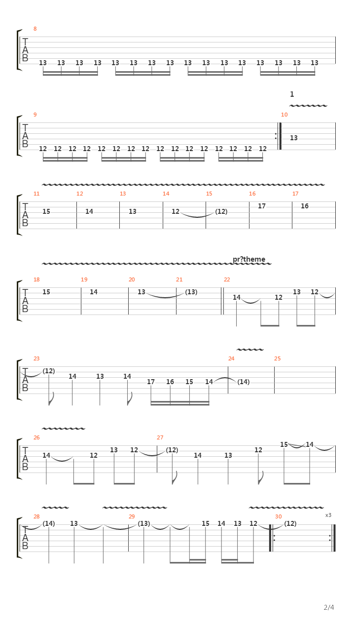 Golden Axe(战斧) - Final Boss吉他谱